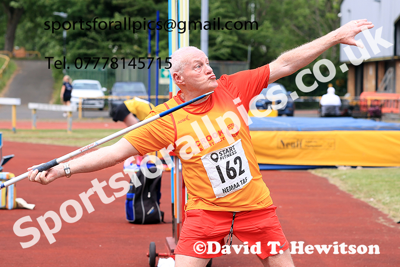 Mens javelin, 2025 NEMAA Track and Field, Monkton. Photo: David T. Hewitson/Sports for All Pics